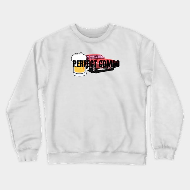 ALCOHOL + DRIVING = PERFECT COMBO Crewneck Sweatshirt by BannedShirts